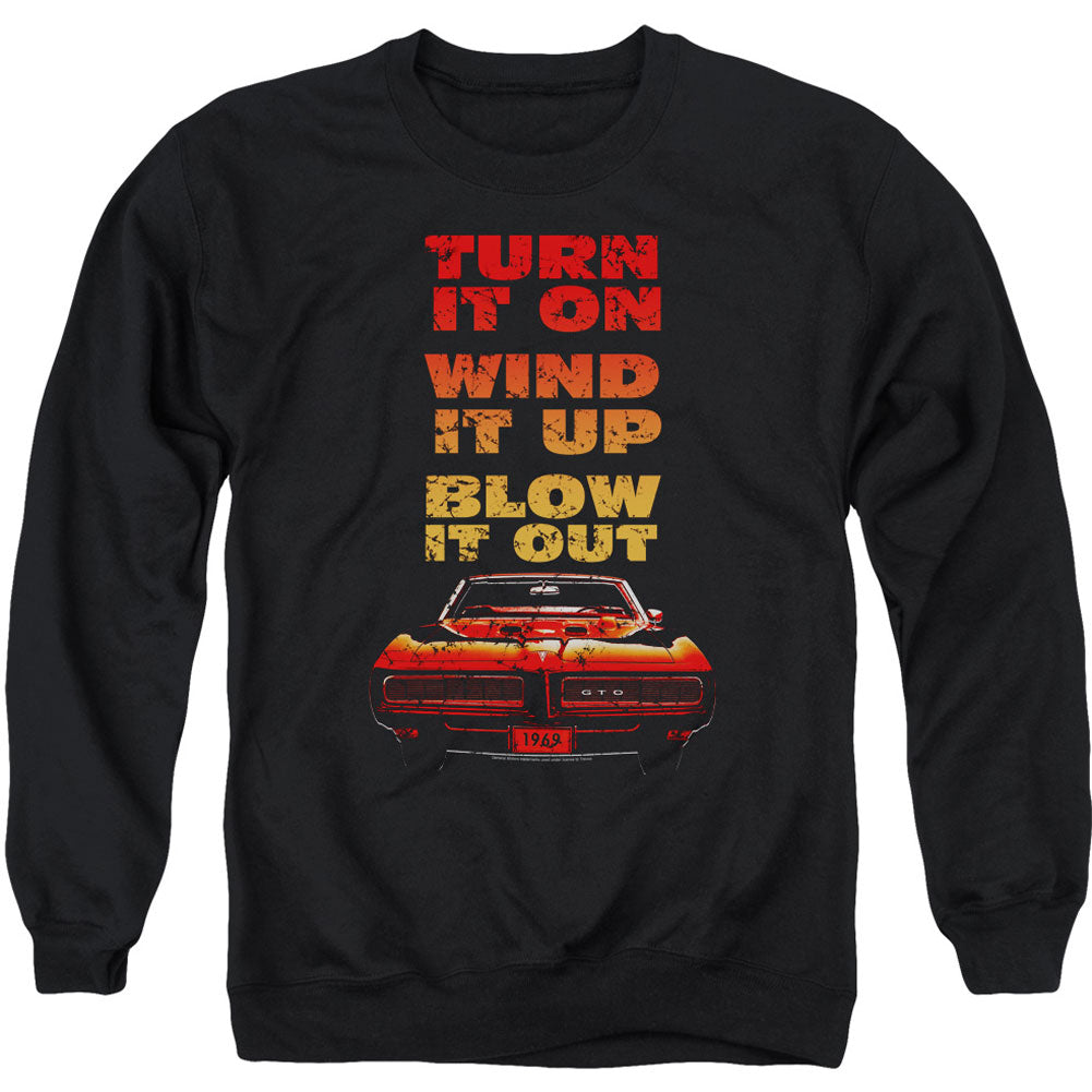 Pontiac Blow It Out Gto Adult Sweatshirt Front