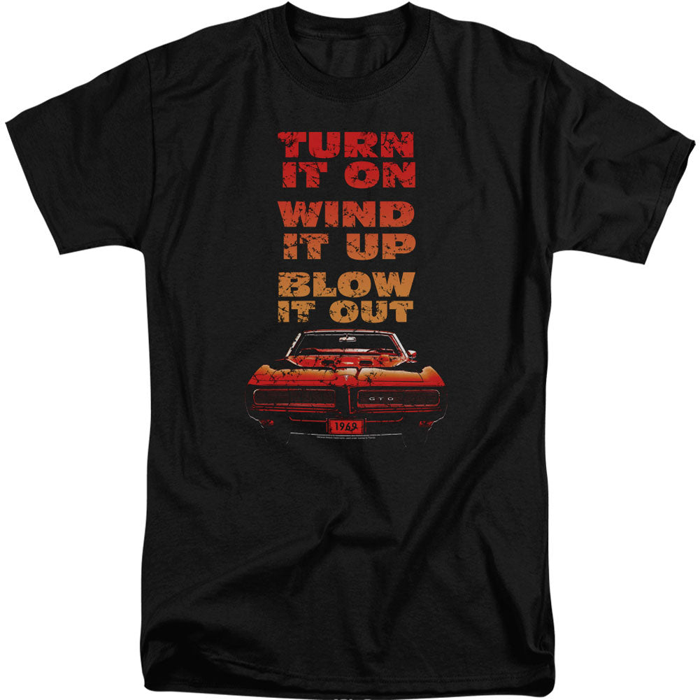 Pontiac Blow It Out Gto Adult Tall T-shirt Tall Front