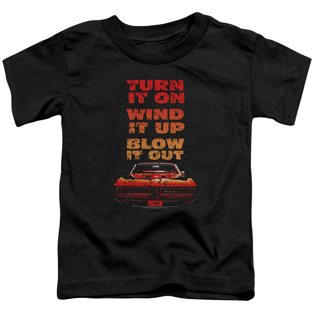 Pontiac Blow It Out Gto Toddler Childrens T-shirt Front