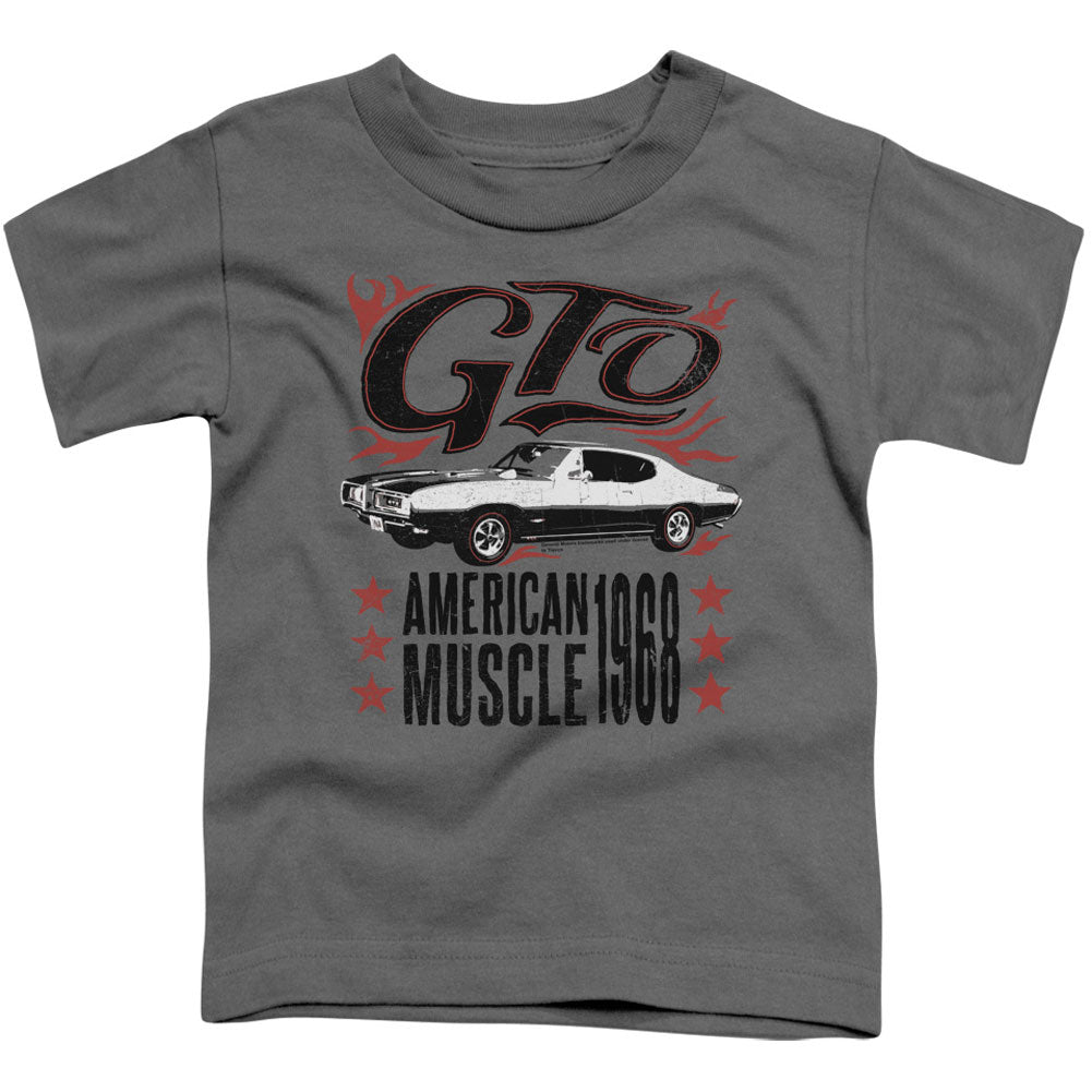 Pontiac Gto Flames Toddler Childrens T-shirt Front