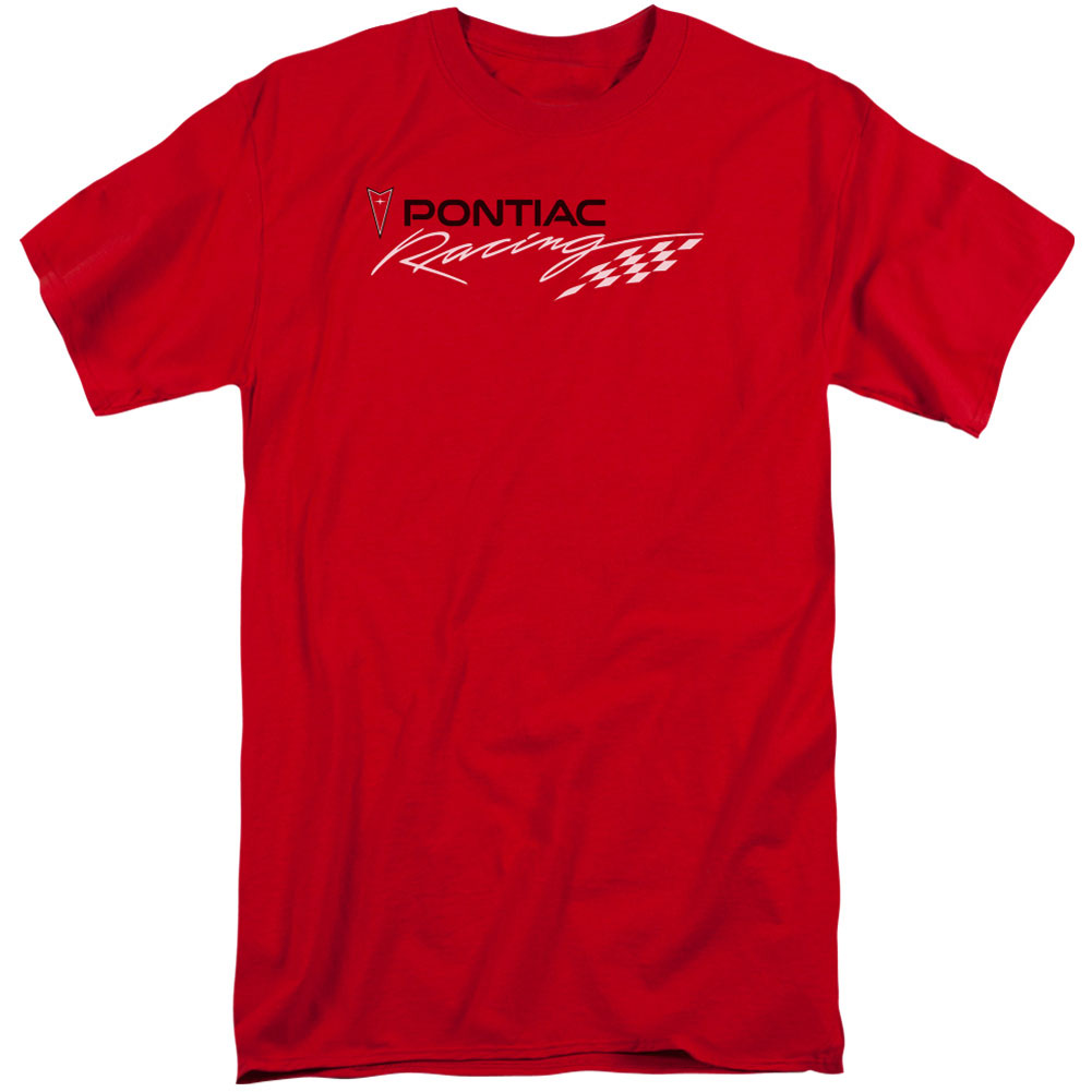Red Pontiac Racing Adult Tall T-shirt Tall Front