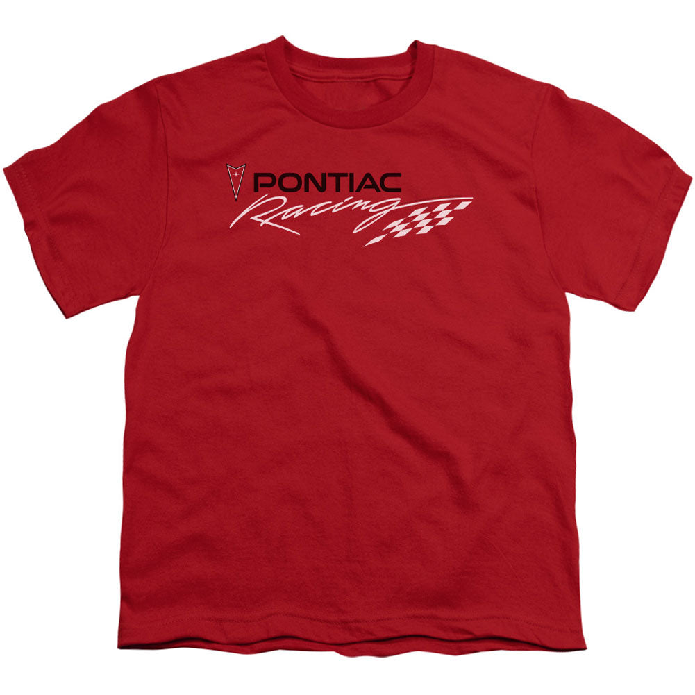 Red Pontiac Racing Youth T-shirt Front