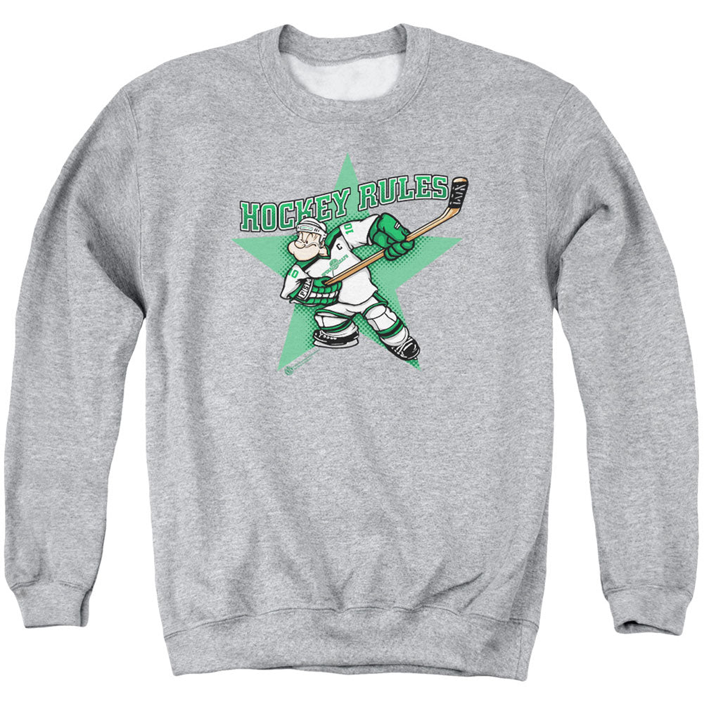 Popeye Spinach Leafs Adult Sweatshirt Front
