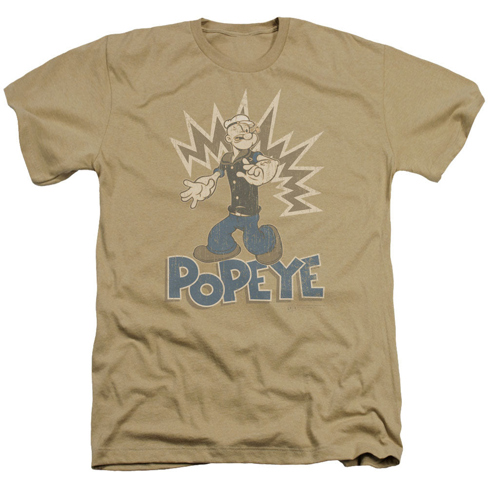 Popeye Sailor Man Adult Heather 40% Poly T-shirt Front