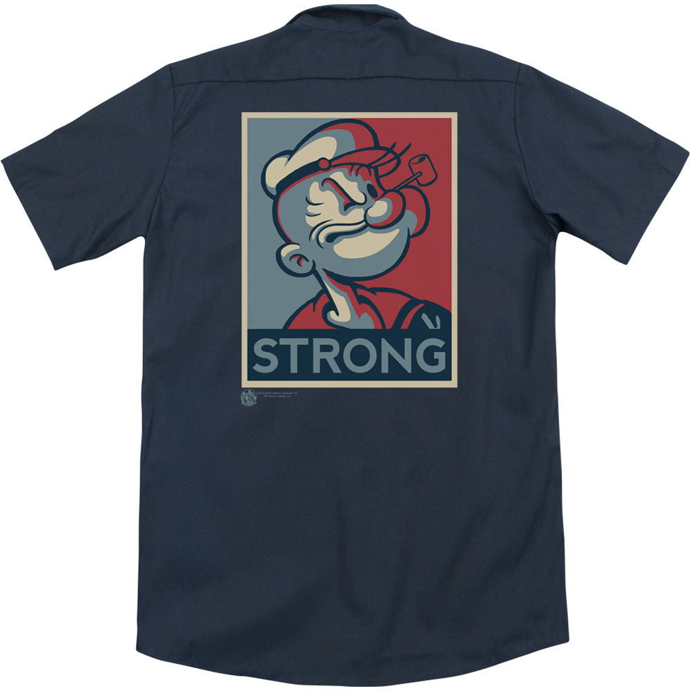 Popeye Strong (Back Print) Workshirt Back