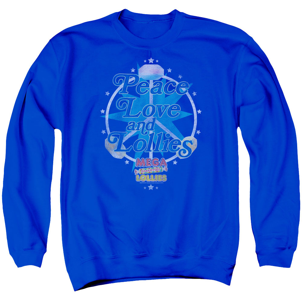 Smarties Peace Lollies Adult Sweatshirt Front