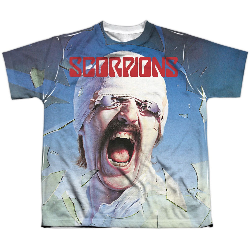 Scorpions Blackout Youth 100% Poly Sublimation T-shirt Front