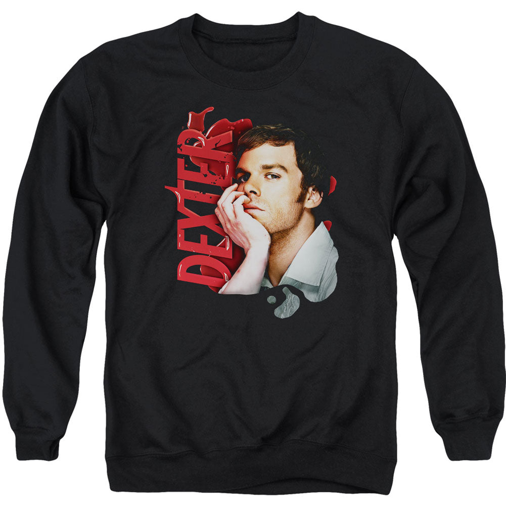 Dexter Layered Adult Sweatshirt Front