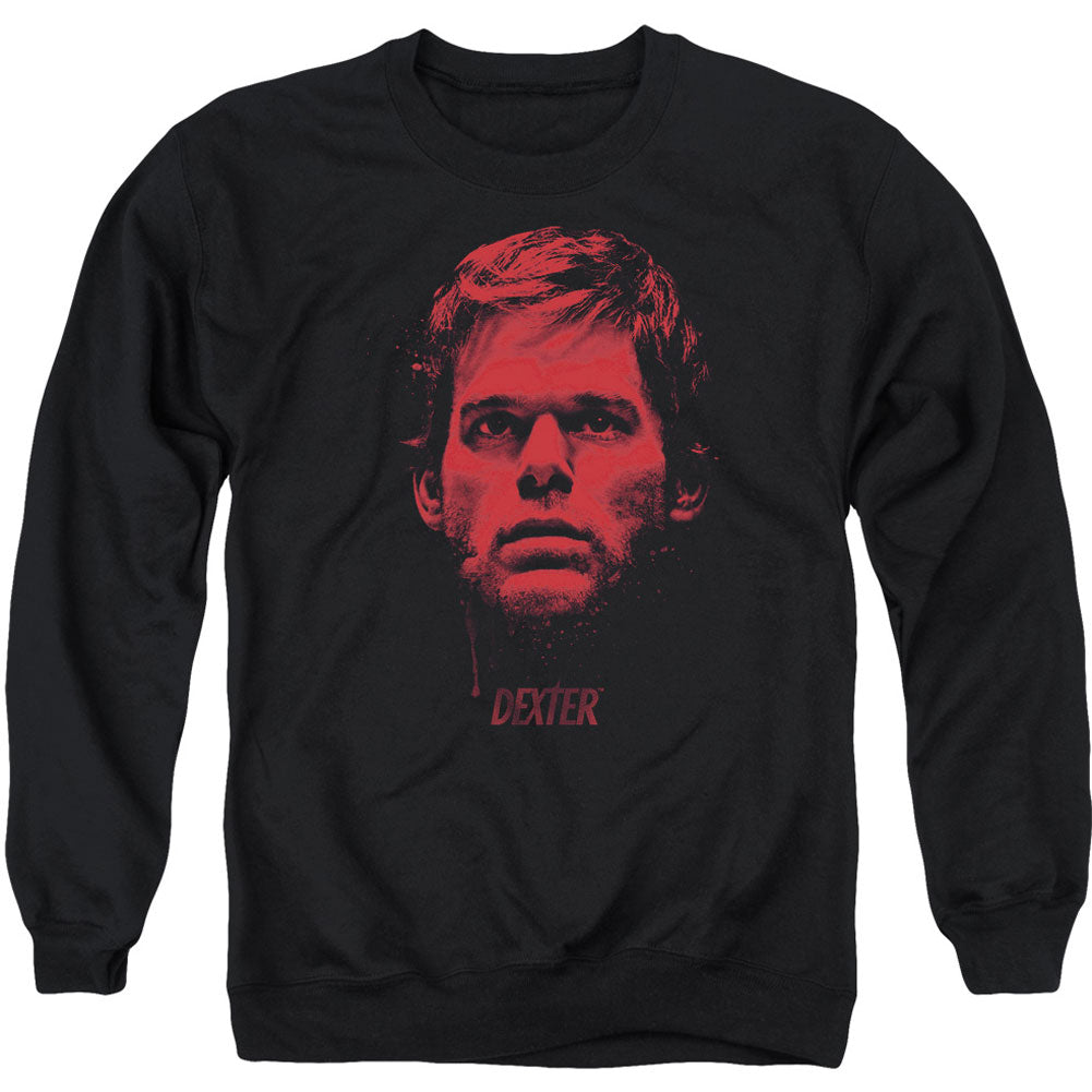 Dexter Bloody Face Adult Sweatshirt Front