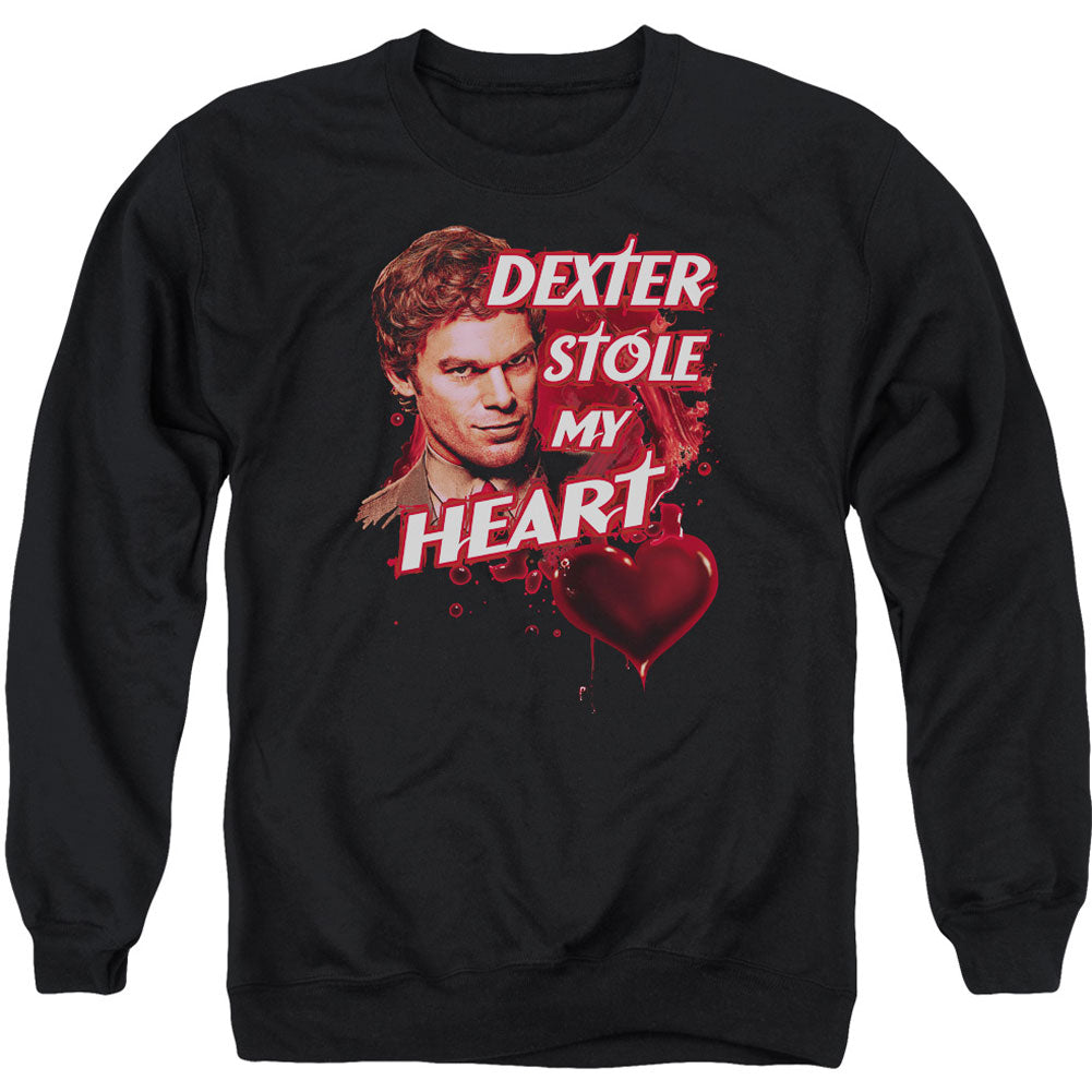 Dexter Bloody Heart Adult Sweatshirt Front