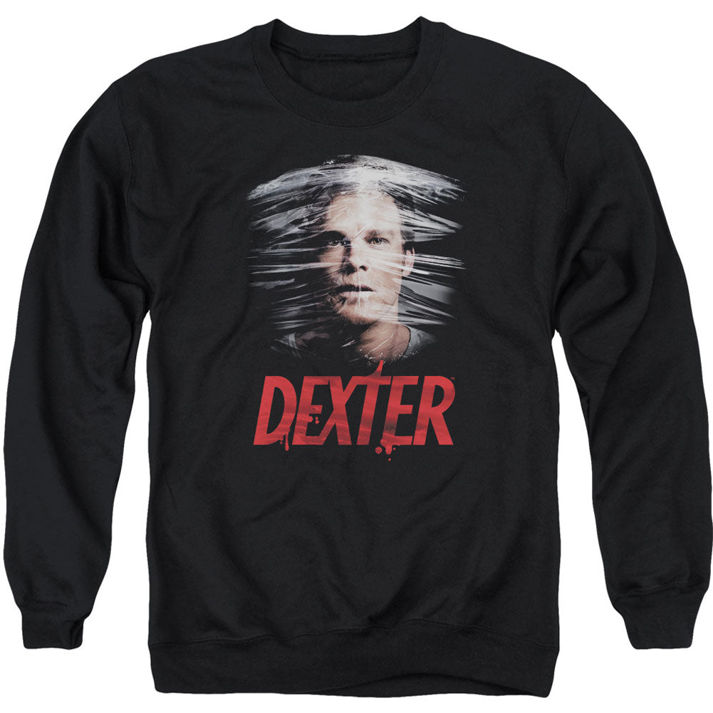 Dexter Plastic Wrap Adult Sweatshirt Front