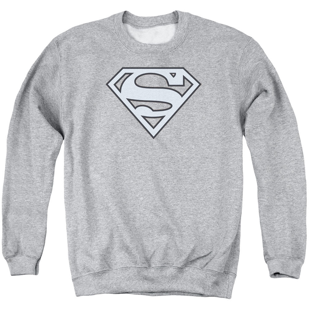 Superman Carolina Blue&navy Shield Adult Sweatshirt Front