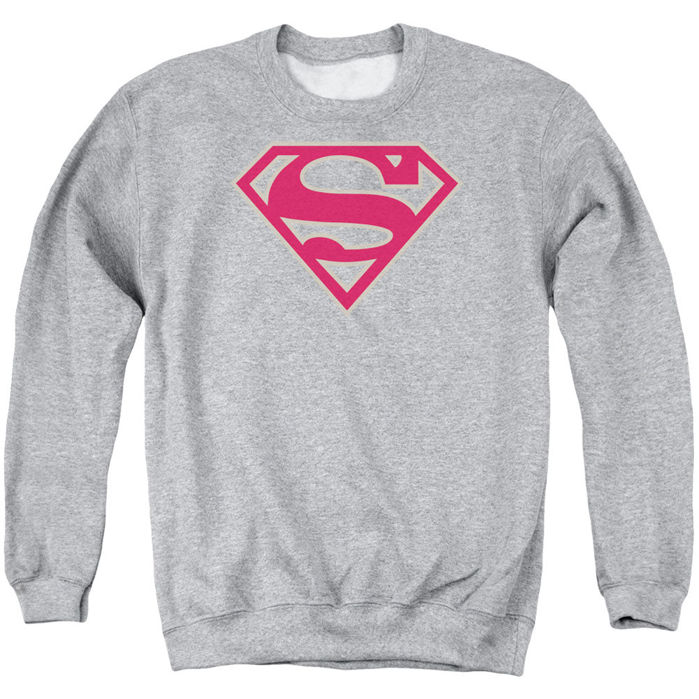 Superman Crimson & Gray Shield Adult Sweatshirt Front
