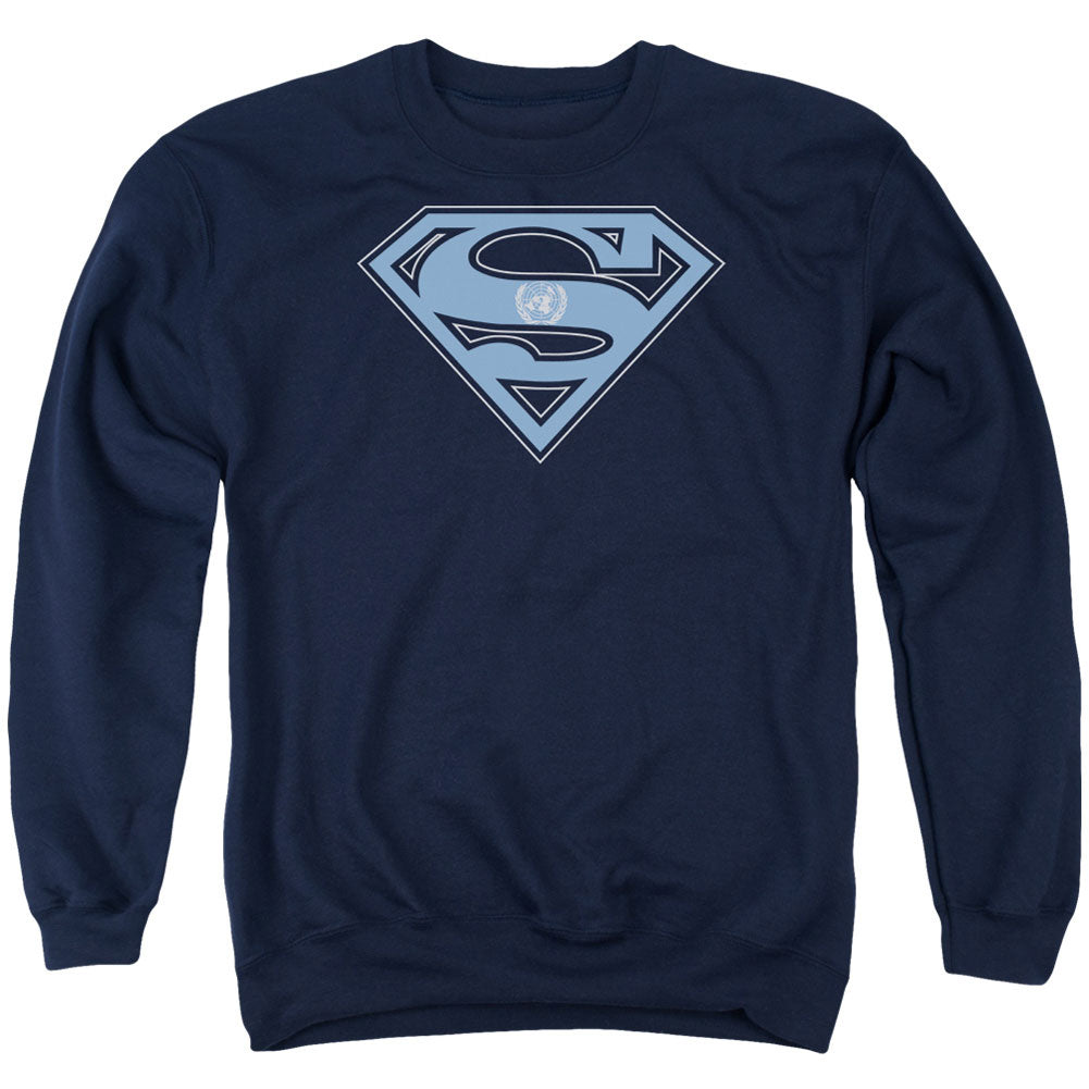 Superman U N Shield Adult Sweatshirt Front
