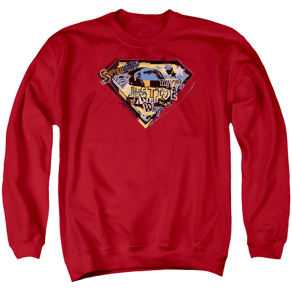 Superman American Way Adult Sweatshirt Front
