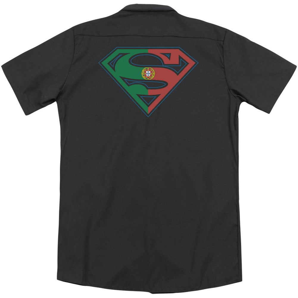 Superman Portugal Shield (Back Print) Workshirt Back