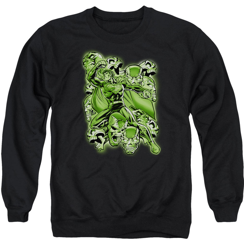 Superman Metallo Mayhem Adult Sweatshirt Front