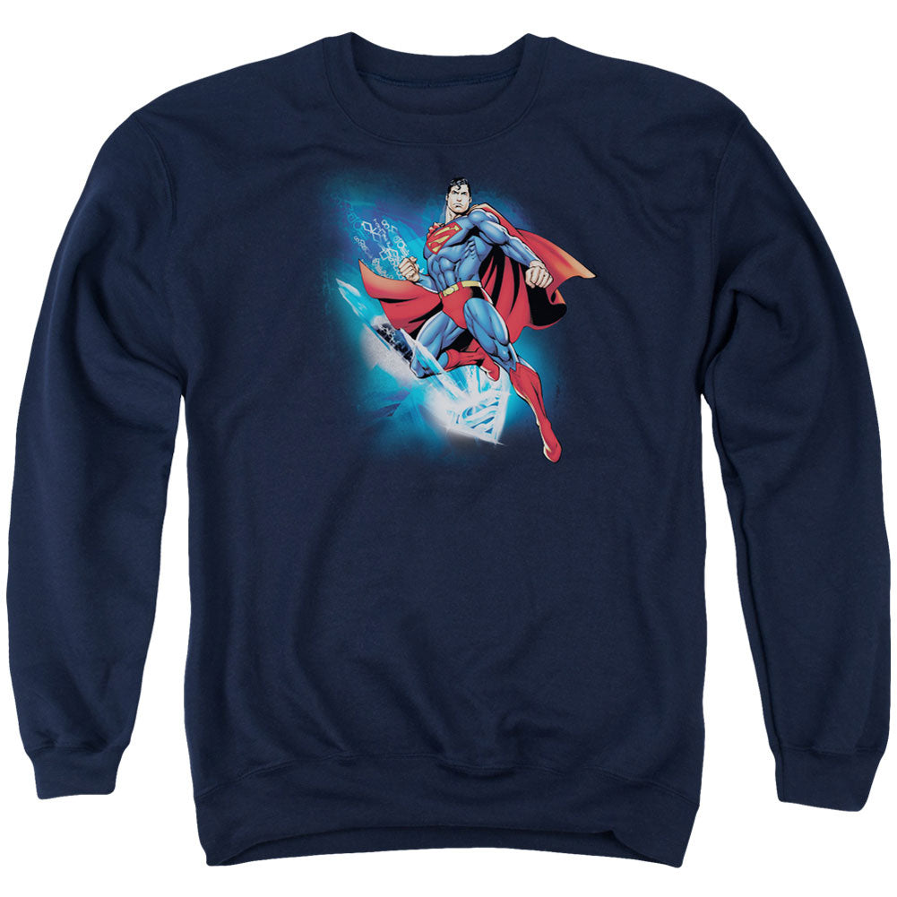 Superman Crystallize Adult Sweatshirt Front