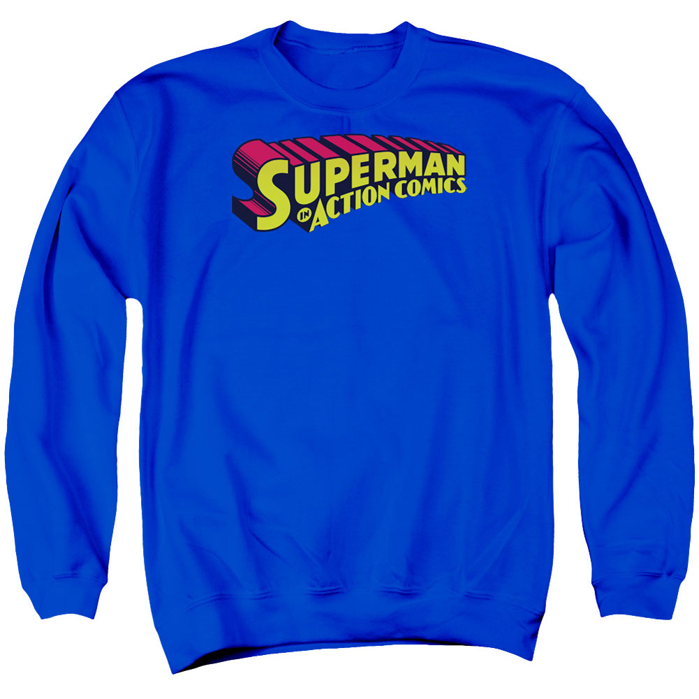 Superman In Adult Sweatshirt Front