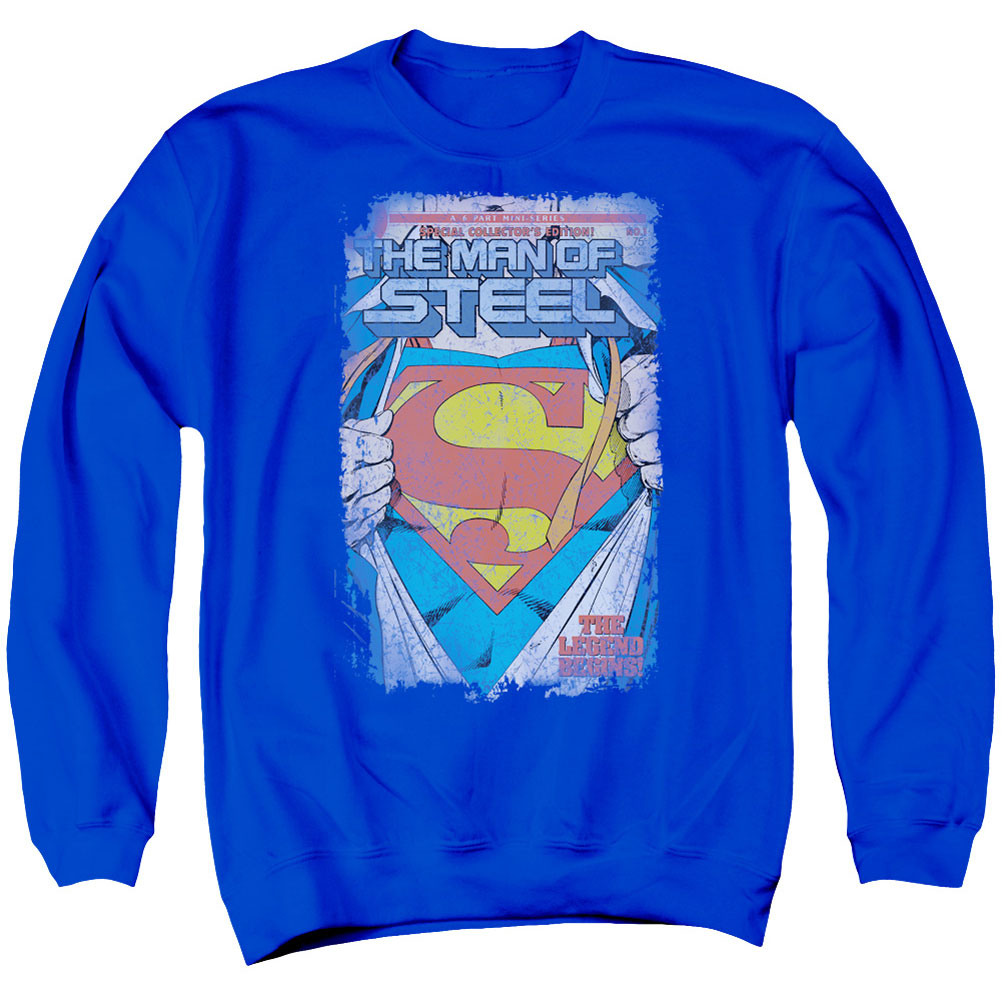 Superman Legendary Adult Sweatshirt Front