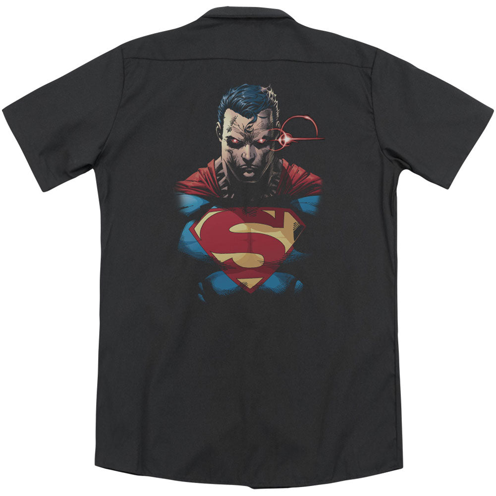 Superman Displeased (Back Print) Workshirt Back