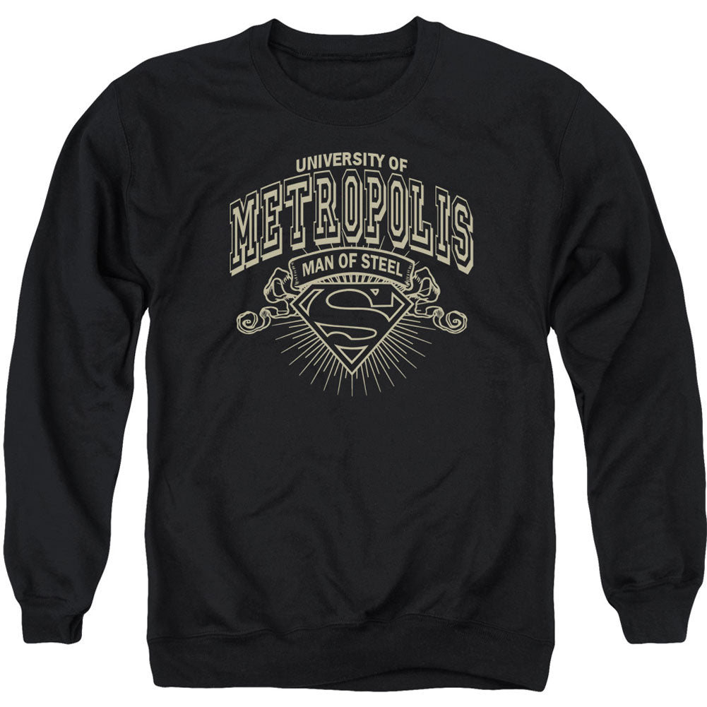 Superman University Of Metropolis Adult Sweatshirt Front