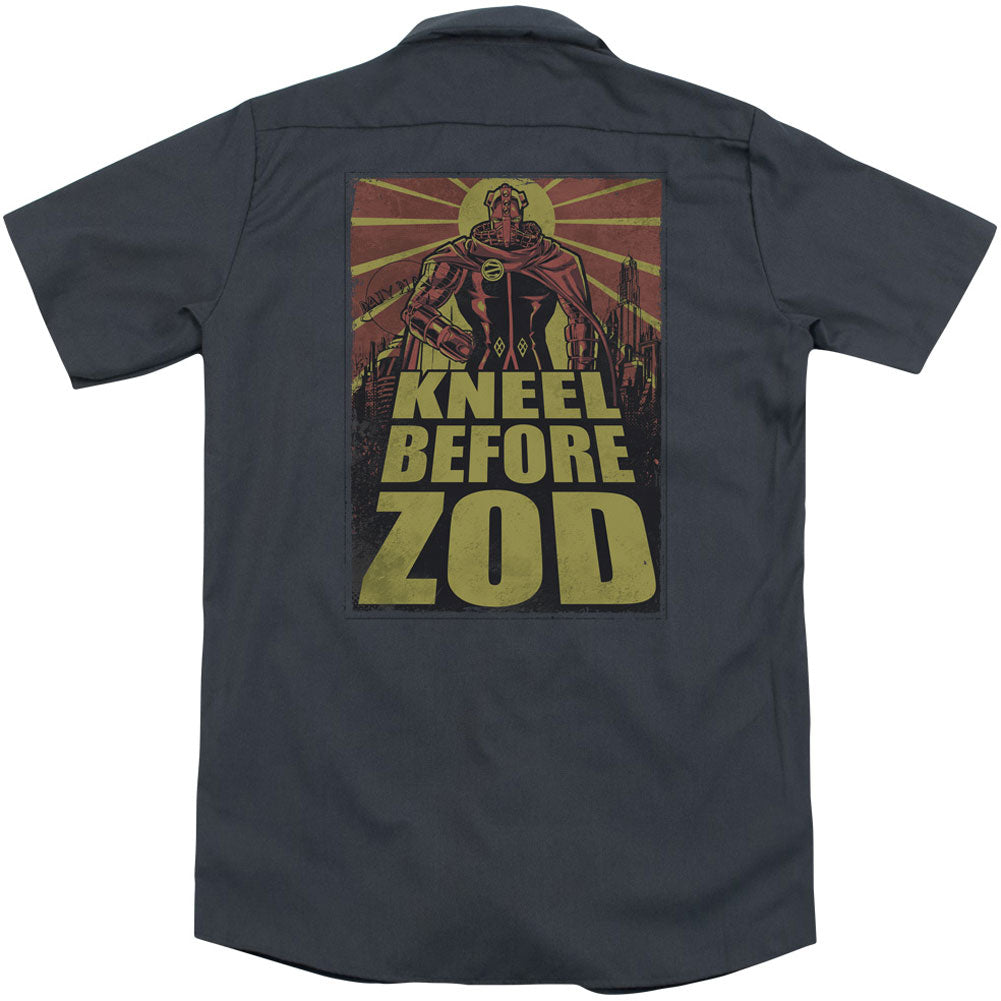 Superman Zod Poster (Back Print) Workshirt Back