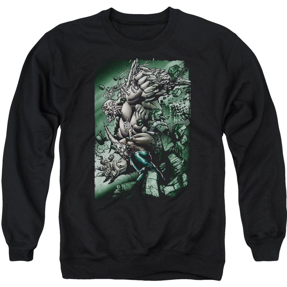 Superman Doomsday Destruction Adult Sweatshirt Front