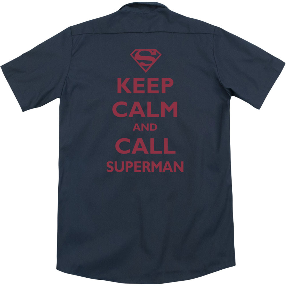 Call Superman (Back Print) Workshirt Back