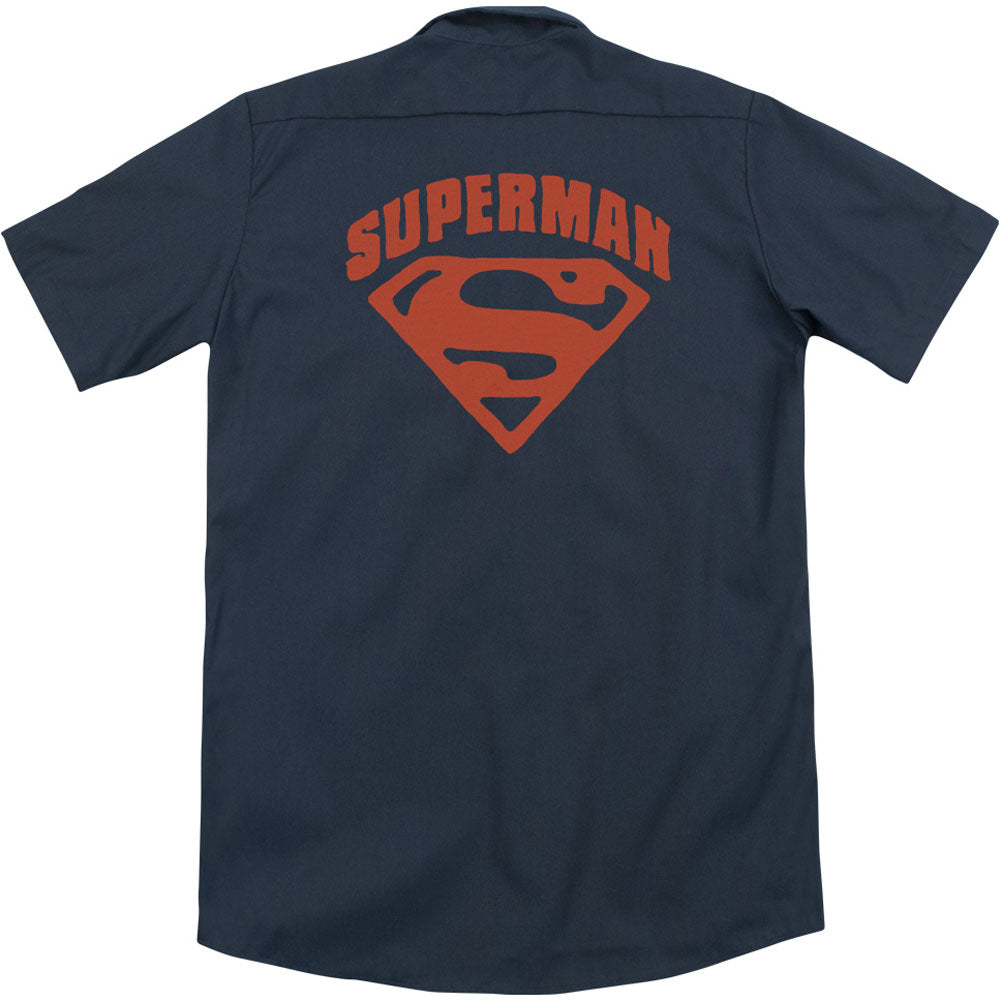 Superman Super Shield (Back Print) Workshirt Back