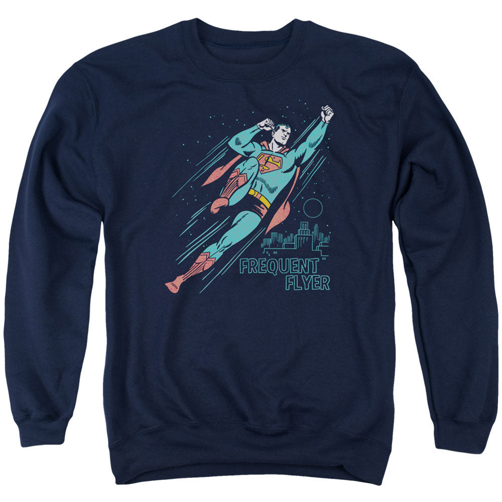 Superman Frequent Flyer Adult Sweatshirt Front