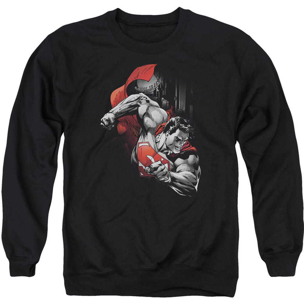 Superman My City Adult Sweatshirt Front