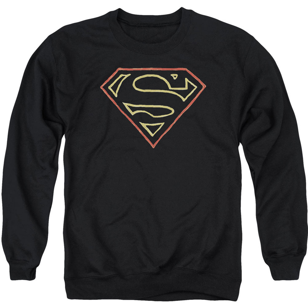 Superman Colored Shield Adult Sweatshirt Front