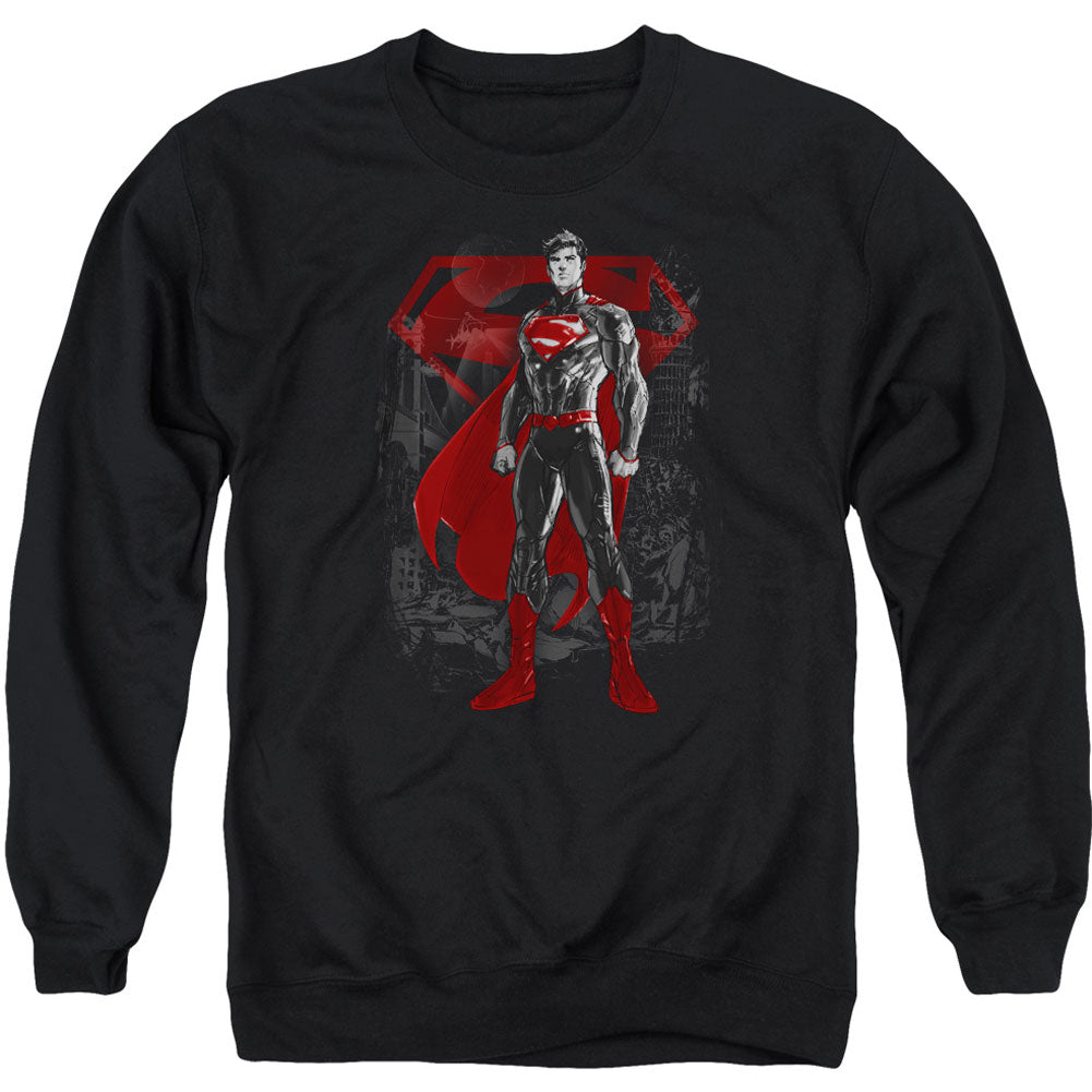 Superman Aftermath Adult Sweatshirt Front