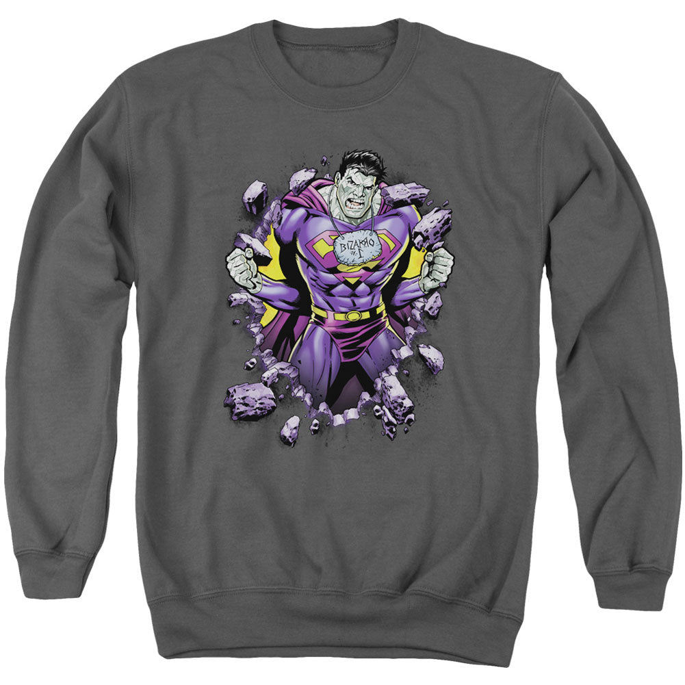 Superman Bizzaro Breakthrough Adult Sweatshirt Front