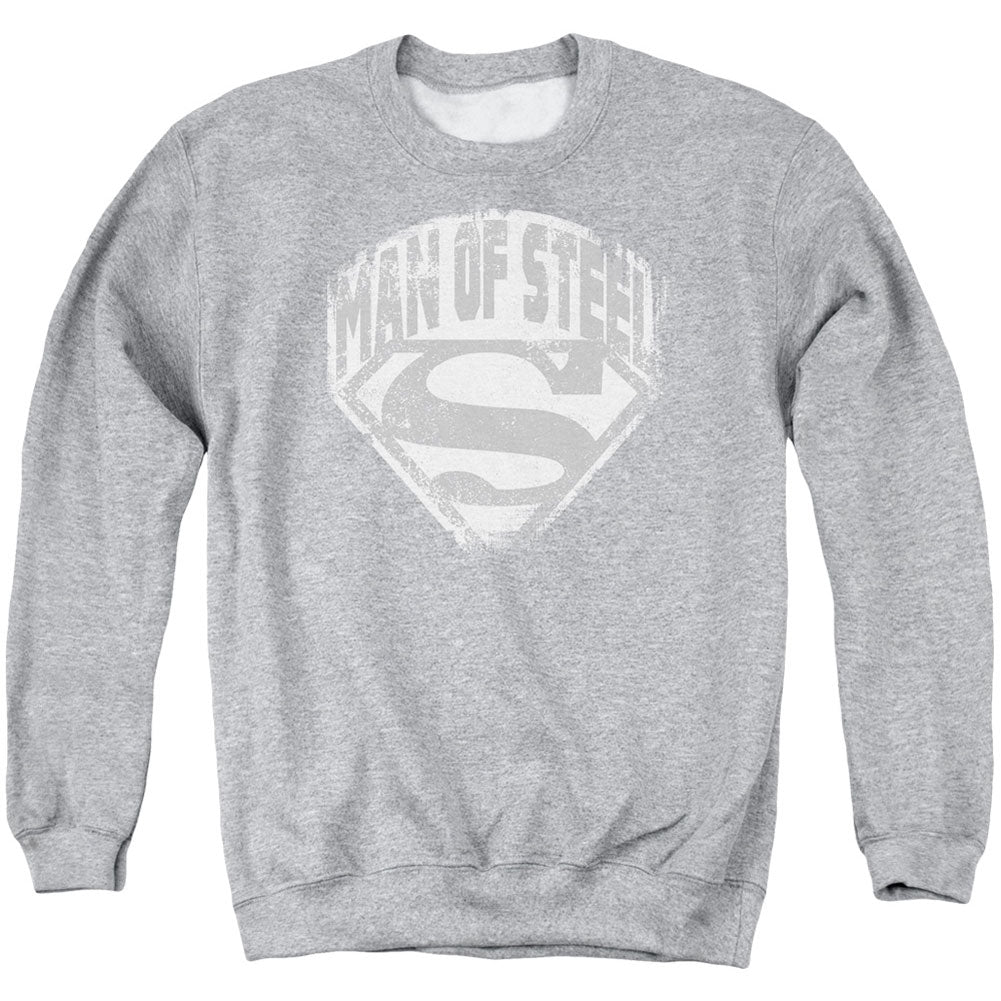 Superman Man Of Steel Shield Adult Sweatshirt Front