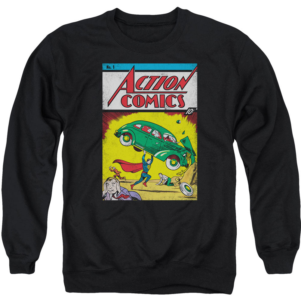 Superman Action No. 1 Adult Sweatshirt Front
