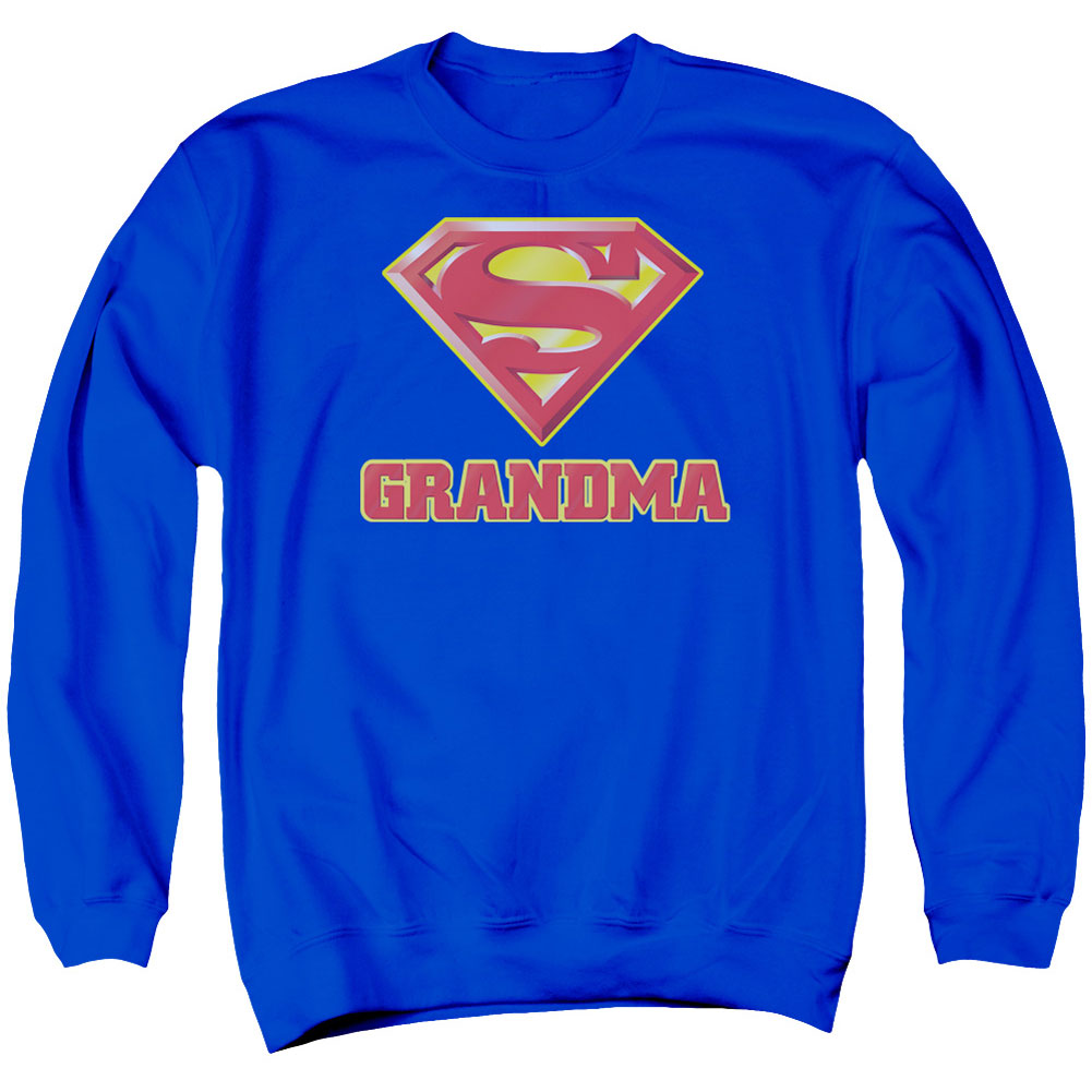 Superman Super Grandma Adult Sweatshirt Front
