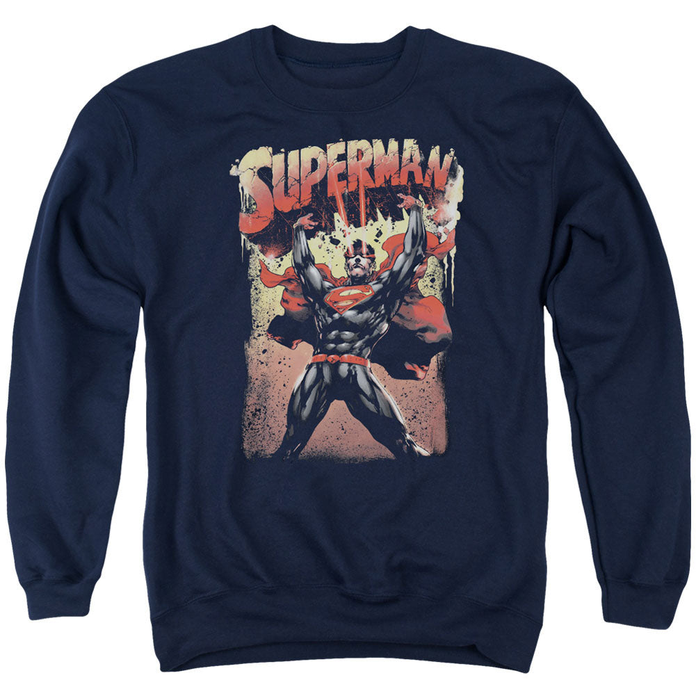 Superman Lift Up Adult Sweatshirt Front