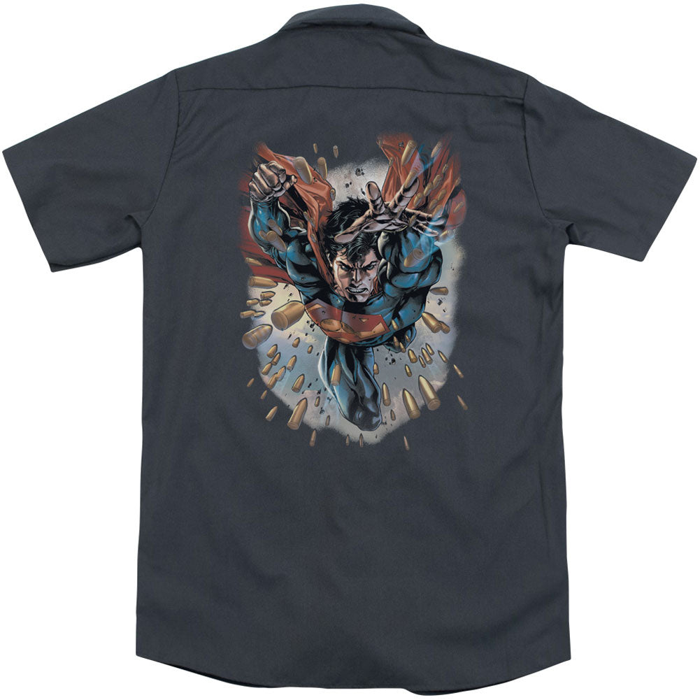 Superman Within My Grasp(Back Print) Workshirt Back