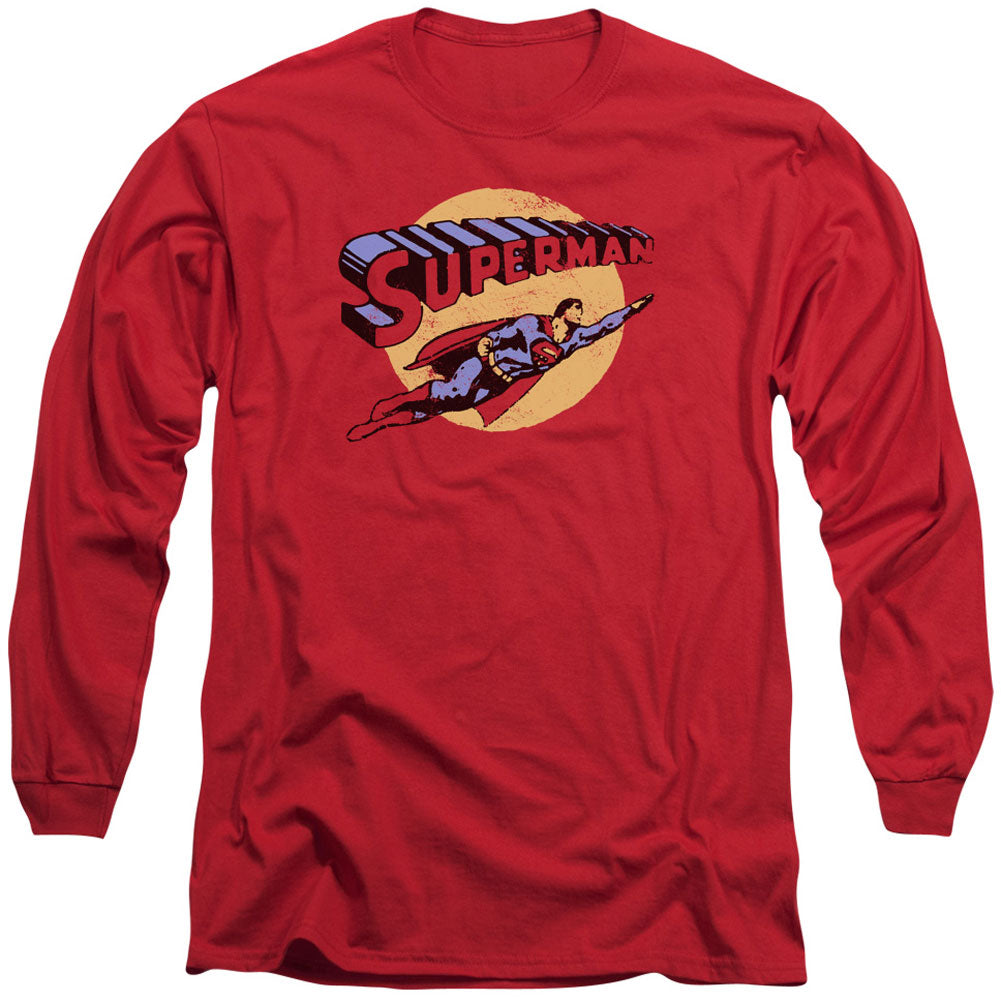 Superman Fly By Long Sleeve Front