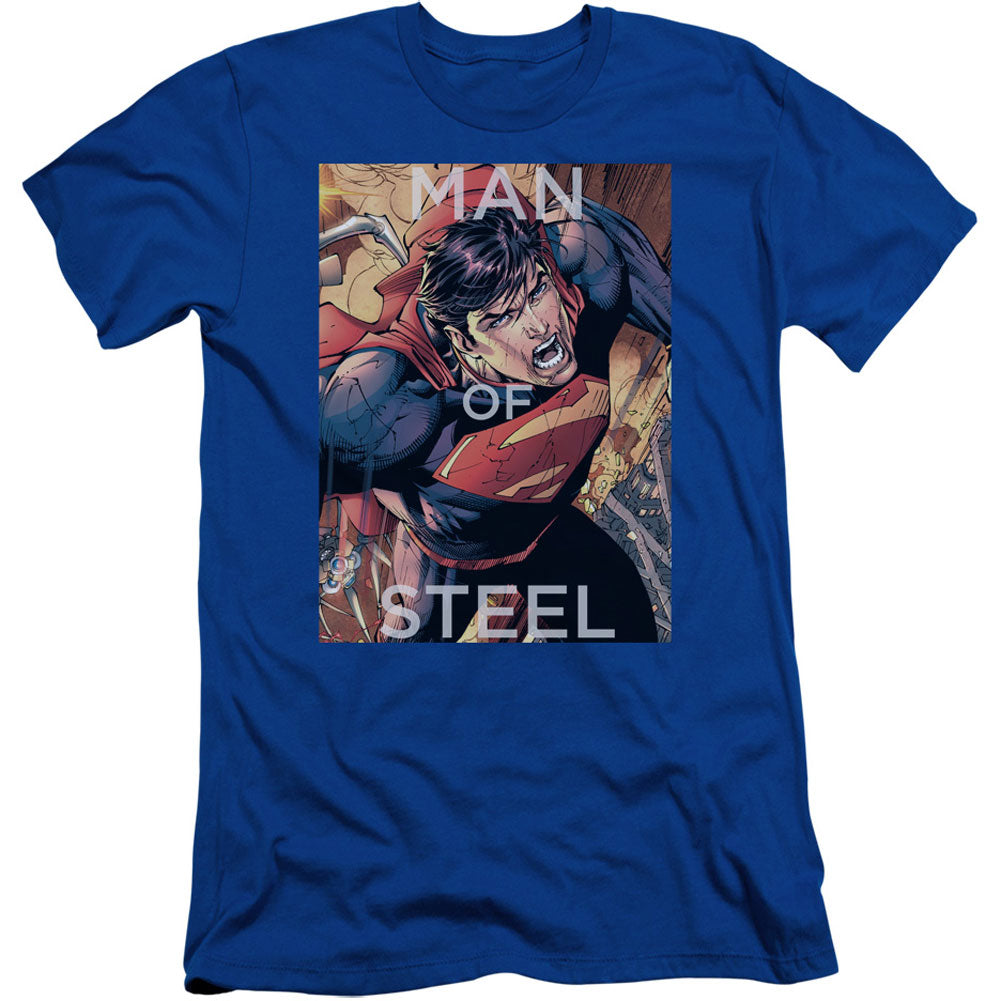 Superman Flight Of Steel Adult Slim Fit Slim Fit T-shirt Front
