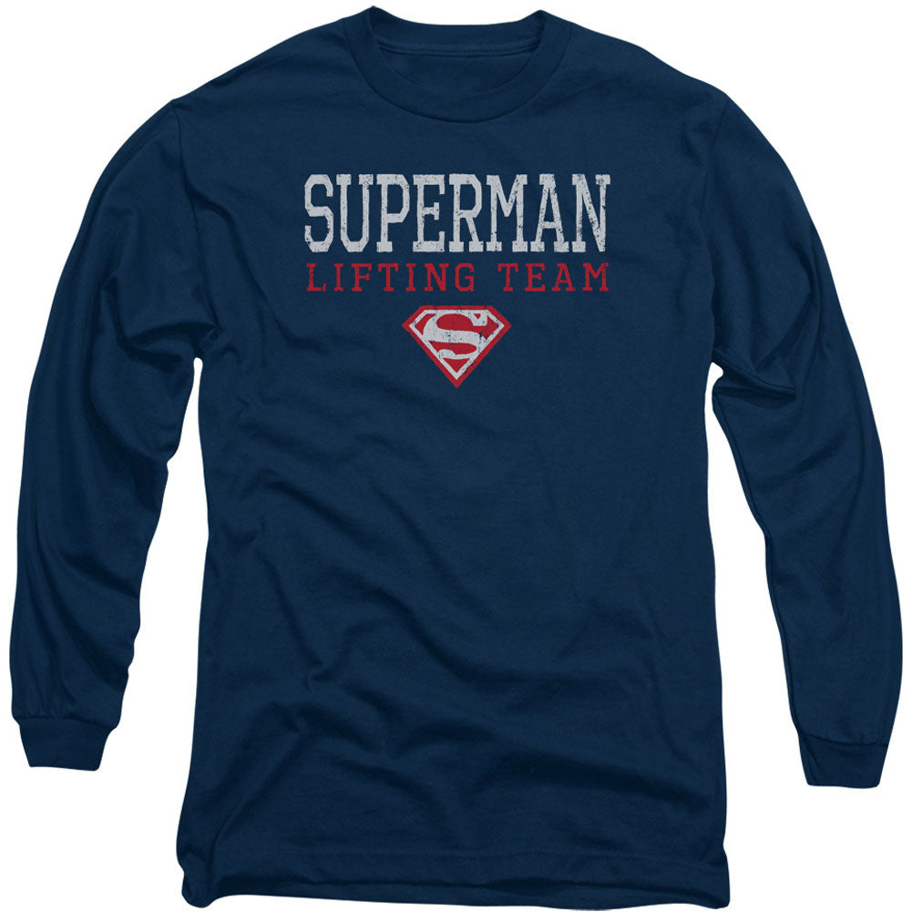 Superman Lifting Team Long Sleeve Front