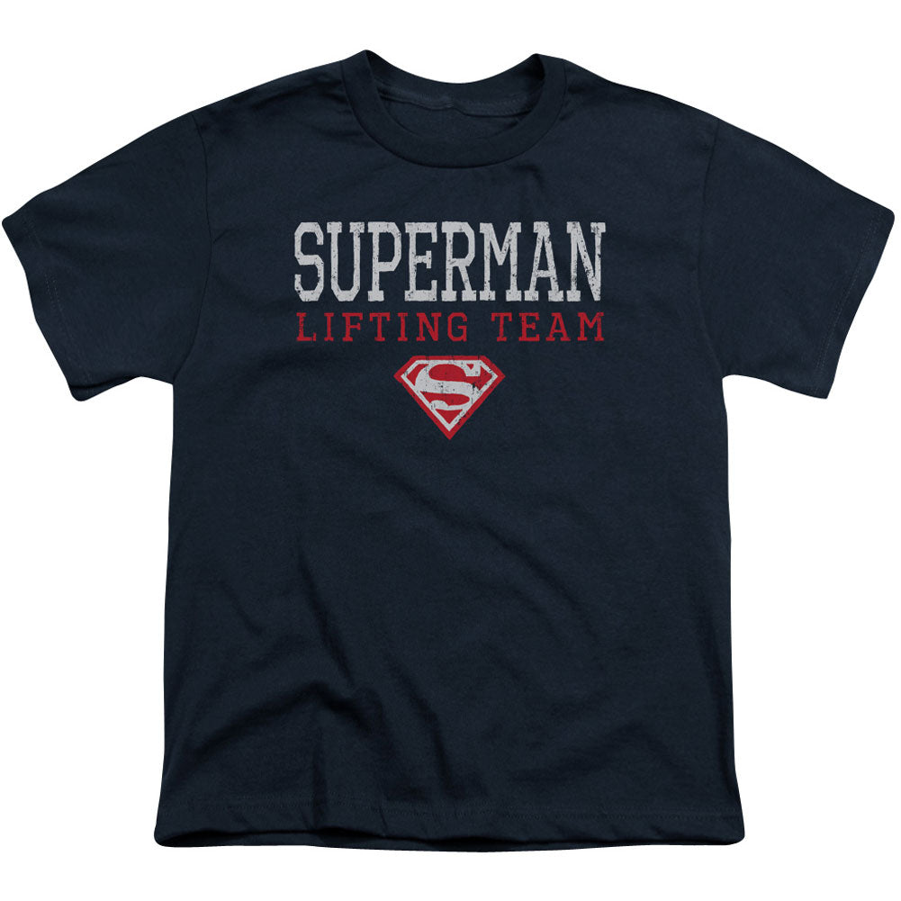 Superman Lifting Team Youth T-shirt Front