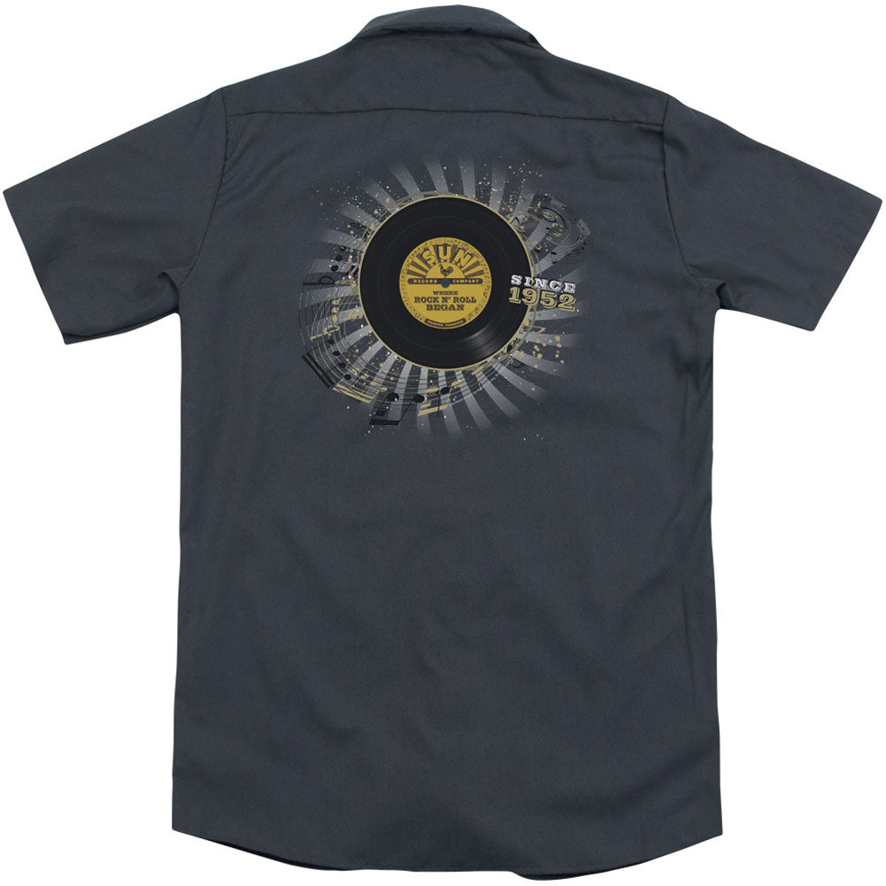 Sun Records Established(Back Print) Work Shirt Back