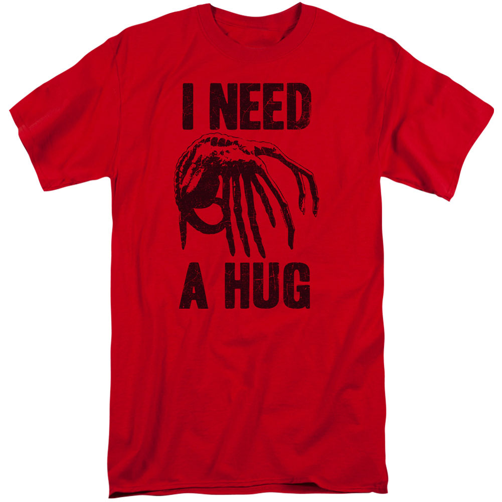 Alien Need A Hug Adult Tall T-shirt Tall Front