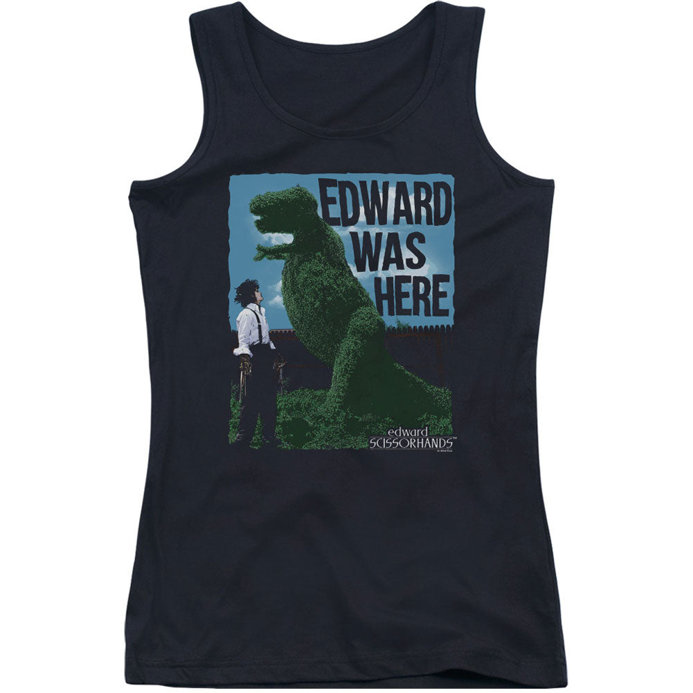 Edward Scissorhands Edward Was Here Womens Tank Front
