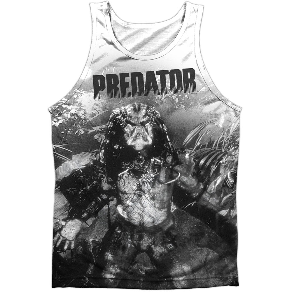 Predator In The Jungle 100% Poly Mens Tank Front