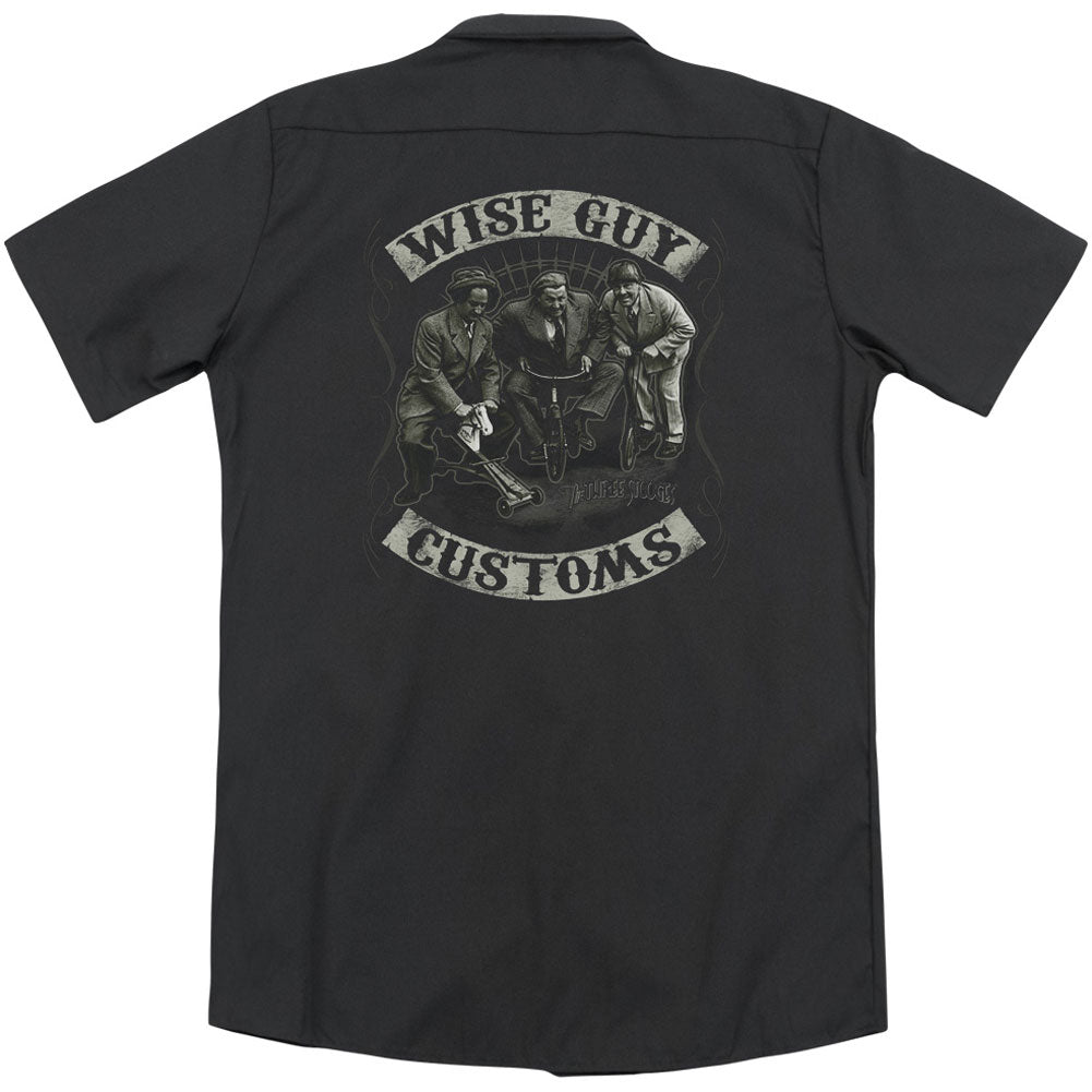 Three Stooges Wise Guy Customs(Back Print) Workshirt Back