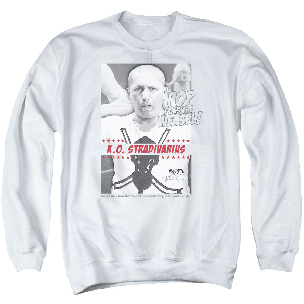 Three Stooges Weasel Adult Sweatshirt Front